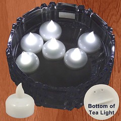 FREESH 18X Waterproof LED Floating Tealight Flameless Candle Wedding Party WHITE