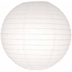 36 pcs Mix w/ LED White Light Round Paper Lanterns Wedding Party Decoration Set