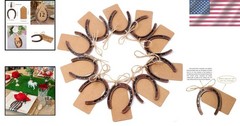 30PCS Sturdy Bronze Horseshoe Favors – Perfect for Rustic Weddings & Events
