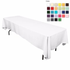 5 packs 60 x 126 Inch Rectangular Polyester Tablecloths Hotel 25 COLORS USA