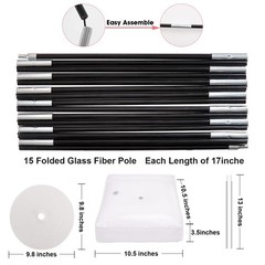 Chamvis Balloon Arch Kit, 9FT Height & 10FT Width 228 inches, Black