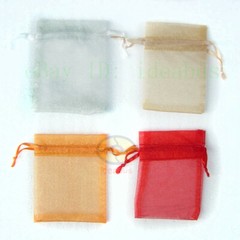 25/50/100/200pcs Organza Pouches Jewelry Wedding Party Favor Gift Bags 4″ X 3″