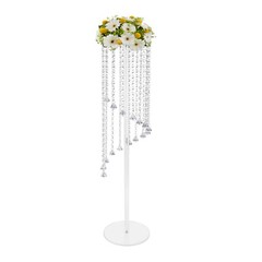 10PCS 80cm/31.5in Wedding Flower Vase Clear Acrylic Floral Stand for Table