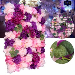 6 Pieces Artificial Silk Flower Wall Panel 60cm*40cm Wedding Decor Background