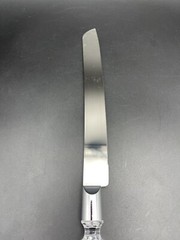 Vintage Wedding 2 Pc Hostess Set – Stainless Steel, Diamond Cut Acrylic Handles