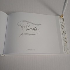C.R. Gibson Guest Book With Pen 500 Entries Vintage