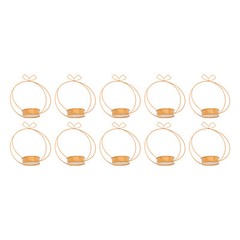 Elegant Wedding Centerpieces Party Decor 10Pcs Metal Geometric Gold Centerpiece