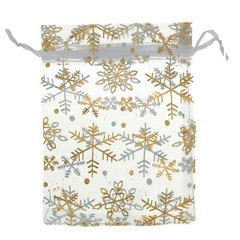 100Pcs/Pack Snowflake Jewelry Packing Drawable Christmas Organza Bag Wedding …