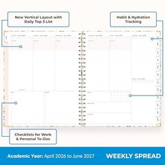 15 Month 2026-2027 Weekly and Monthly 8.5″ x 11″ Londonberry- 2026/2027