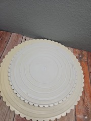Wilton Circles of Strength 6 pc tier Cake Separator Plates Scalloped 8 – 18″
