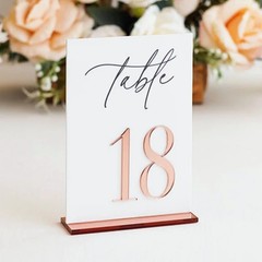 Acrylic Table Numbers Wedding Table Decor Wedding Signage Table Numbers