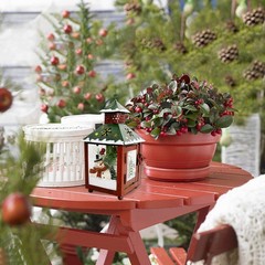 E-View Metal Christmas Lanterns with LED Lights – Decorative Snowman