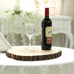18″ wide Natural Round Poplar Wooden Slices Party Tabletop Wedding Crafts