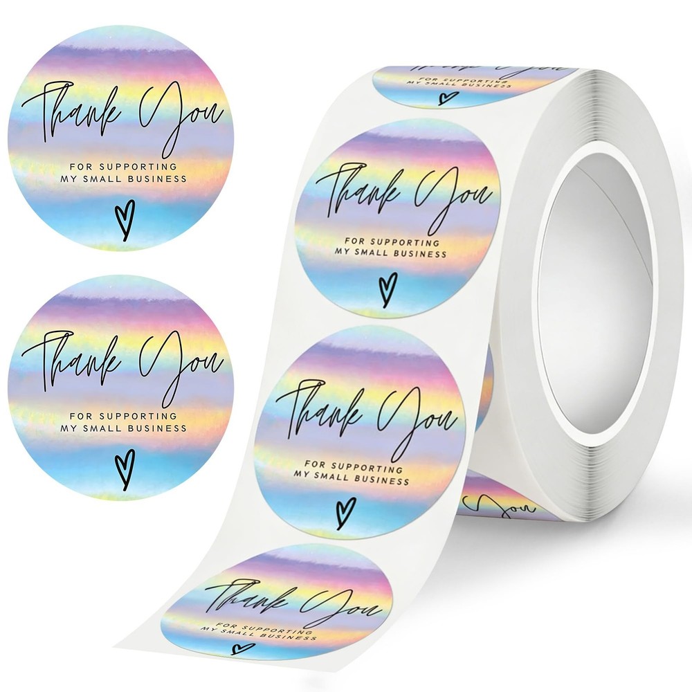 500PCS Thank You Stickers, 1.5″ Thank You for Supporting My Small Business St…