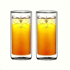 Sun’s Tea Double Wall Glass Tumbler 16oz Set of 2