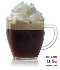 zappy Square 2 Oz Mini Coffee Espresso Cups – 24 Ct – Clear
