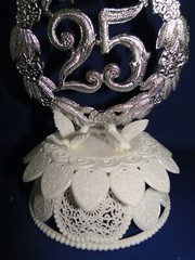 New Vintage WILTON 25TH Anniversary «Anniversary Wreath» Caketopper 102-1513