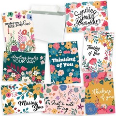 Thinking of You Cards with Envelopes – 24 Encouragement Greeting Cards, 8 Uni…