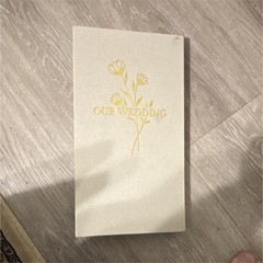 Our Wedding Slip-In Photo Album Post Bound Ivory Gold Fabric 8x10in.