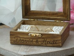 Rustic Country Barn Wedding Ring Box Holder. Wooden Ring Bearer Box Personalized