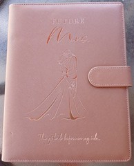 AW Bridal «Future Mrs» Wedding Planner-Rose Gold-Leather-NEW OUT OF PKG