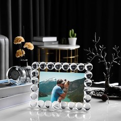 Crystal 5x7Inch Picture Frame, Wedding Frame Tabletop Display, Display