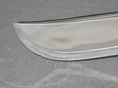 Vintage Depression Clear Glass Cake Fruit Knife Nice