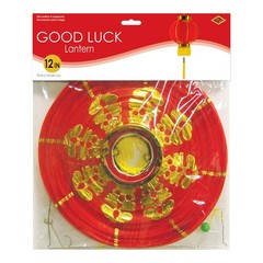 Beistle Good Luck Lantern with Tassel 1 Count (Pack of 1), Multicolor