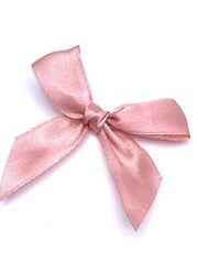 ROSE GOLD 6cm Pre Tied Satin Bows 20mm Wide Ribbon 10, 25, 50, 100, 200, 500PACK