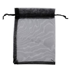 Black Drawstring Organza Gift Bags Wedding Party Favor Jewelry Pouches 20/50/100