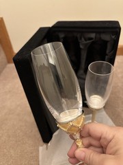 Things remembered “ Garden Trellis” Toasting, Wedding ,champagne Wine Flutes NIB