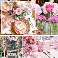Cheesecloth Table Runner 10FT Boho Rustic Sheer Cheese Cloth 10ft x 1pc Pink