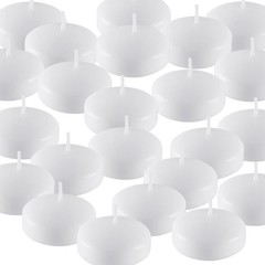 50 Pack of 2-Inch White Floating Candles – Ideal for Weddings, Home Décor,