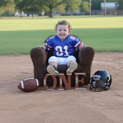 Football Wood ONE Sign, Decorative Wooden Block Word Signs, Freestanding Wood…