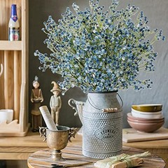 10 Pcs Baby’s Breath Artificial Flowers Bulk 3 Branches Faux Baby Breath Blue