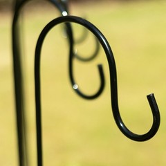 10 BLACK Metal Shepherds Hook Plant Hanger Stands Wedding Events Party