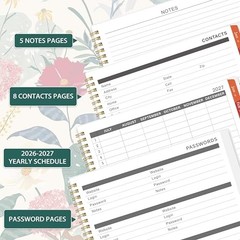 – July 2026 – December 2027, 9» x 11», 18 Monthly 2026-2027 Monthly Planner