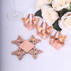 50 Metallic 4 in Mini Butterfly Square Cupcake Dessert PAPER LINERS Party Events