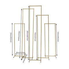 5 pcs Floral Stands Wedding Square Iron Tube Steel For Parties Wedding Scenes
