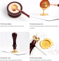 100 Pcs SEALING WAX BEADS FOR SEAL STAMP ENVELOPE MONOCHROME COLOR DISPLAY