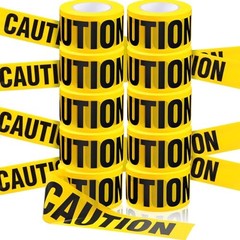 10 Rolls 3 Inch x 1000 Feet Construction Tape Waterproof Safety Yellow Caution