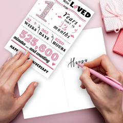 Happy 1St Anniversary Wedding Gifts for Him Her,Romantic One Year Anniversary Ca