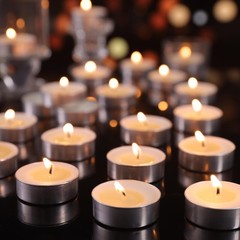 Soy Tea Lights Candles 50 Pack, 4 Hours Tealights Candles Bulk Unscented Smal…