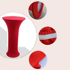 60/70/80cm Cocktail Table Cover Spandex Cloth for Wedding Party Meeting Decor