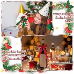 36 Pieces Christmas Velvet Bow Xmas Ribbon Wreath Bow Bulk Rustic Crafts Gift