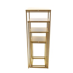 4Pcs Gold Metal Flower Stand Pedestal Table Centrepiece Party Wedding Decor