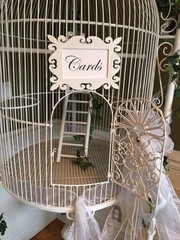 French Victorian Large Bird Cage 6 ft (Approx) Wedding Card Holder