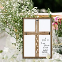 A Cord of Three Strands Wedding Sign 15″X10″ Braid for Wedding Ceremony Ideas…