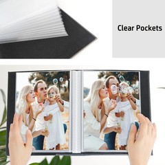 Artmag Small Photo Album 4×6 2 Pack, Each Pack with 26 Clear Pages Holds 52 V…