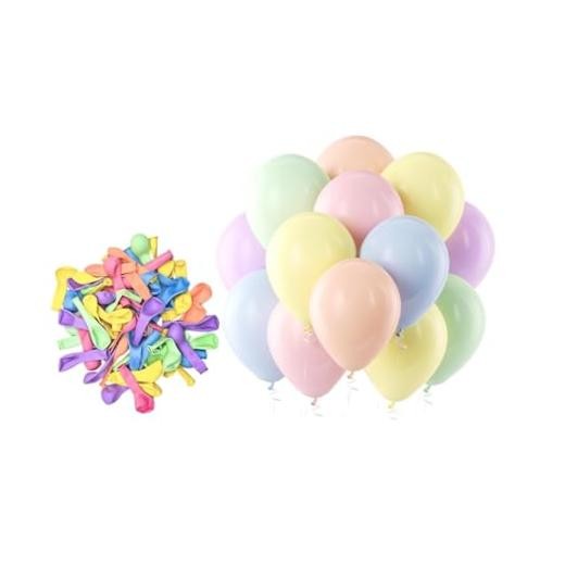 Pastel Balloons Latex Party Balloons – 150 Pack 5inch (Small) 01-assorted-d02
